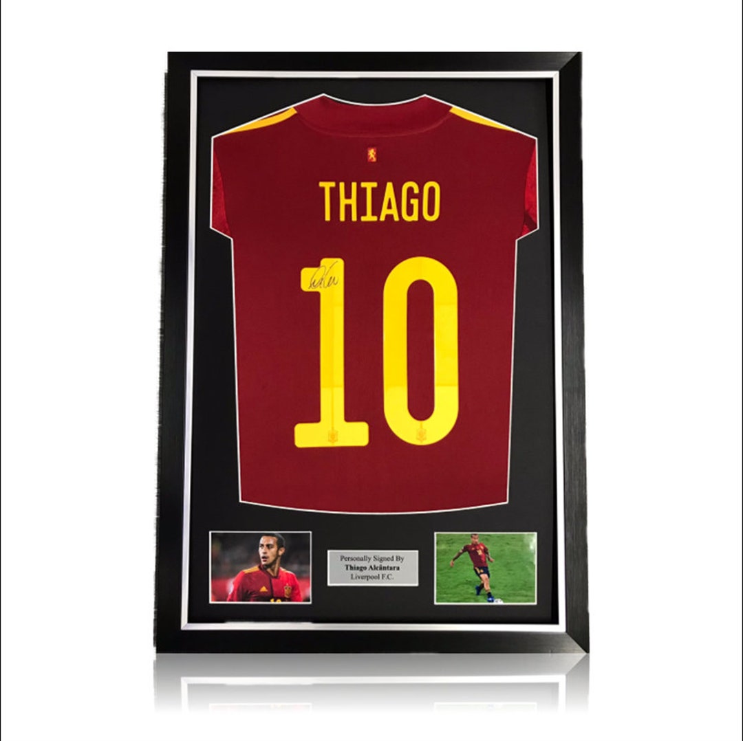 Coaching Staff Thiago Alcantara Barcelona Jersey Signed Thiago