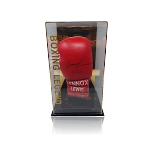 Gant De Boxe Everlast Rouge Signé Oscar De La Hoya - Avec écrin De Présentation