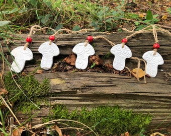 Clay mushroom decoration