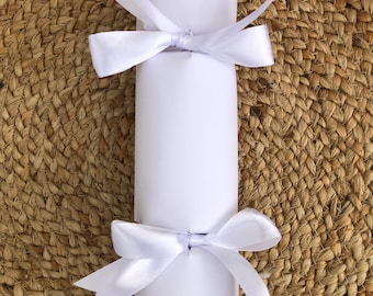 Bespoke blush and pale pink wedding crackers