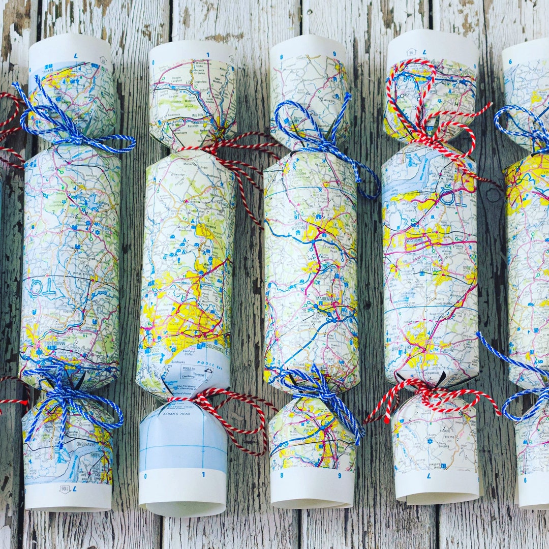 Fill Your Own DIY Map Crackers, DIY Box of 6 Empty Crackers - Etsy UK