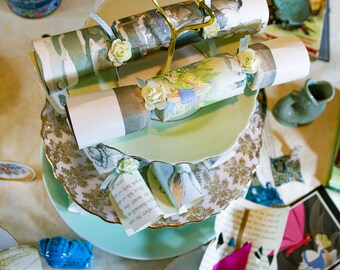 Alice in wonderland party wedding favour