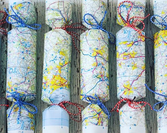 Eco friendly Map Christmas crackers