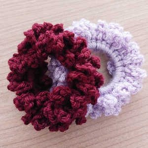 Handmade Hair Scrunchie | Crochet Hair Elastic | Hair Accessory | Different Colors Available in Crochet Style