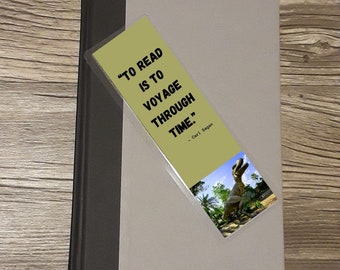 Dinosaur Laminated 2x7 Bookmark
