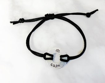 Zen Collection -- Hand-stamped Washer Bracelets