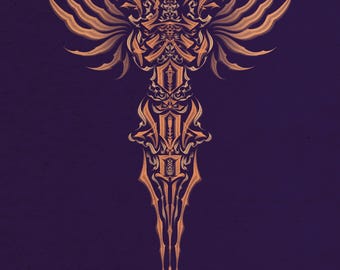 Die Wächterseele-Zärtlichkeit-Der sanfte Widerstand, Arirang Armoury Nr.8, koreanisches Kalligrafie, Tribut, spirituelles Totem, digitaler Download