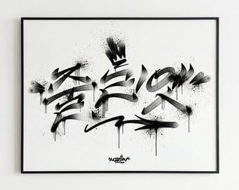 Benutzerdefiniertes koreanisches Graffiti-Design, Hangul-Namensdesign (digitale Datei von LEODAV