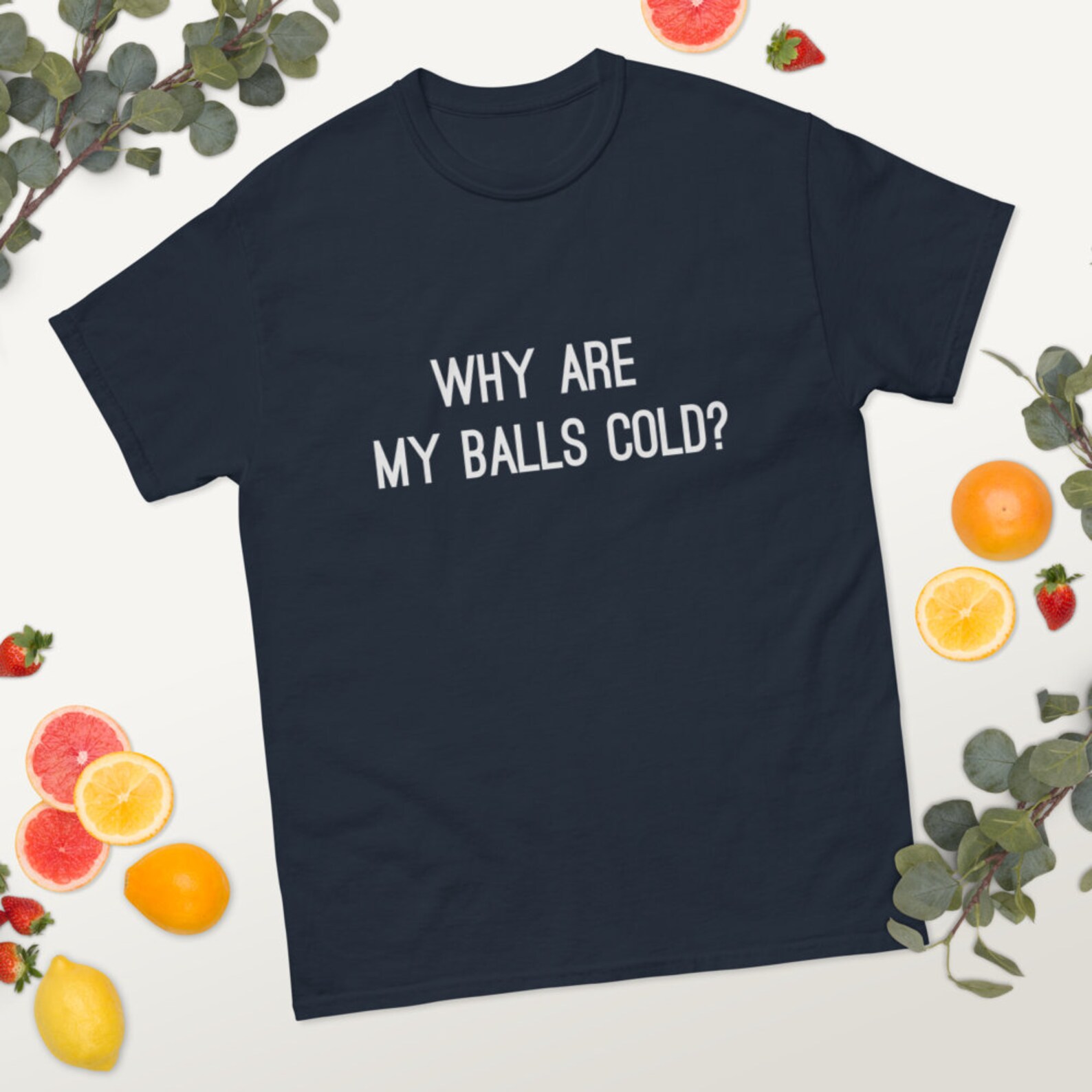 Why Are My Balls Cold TShirt Funny Men's Shirt Etsy