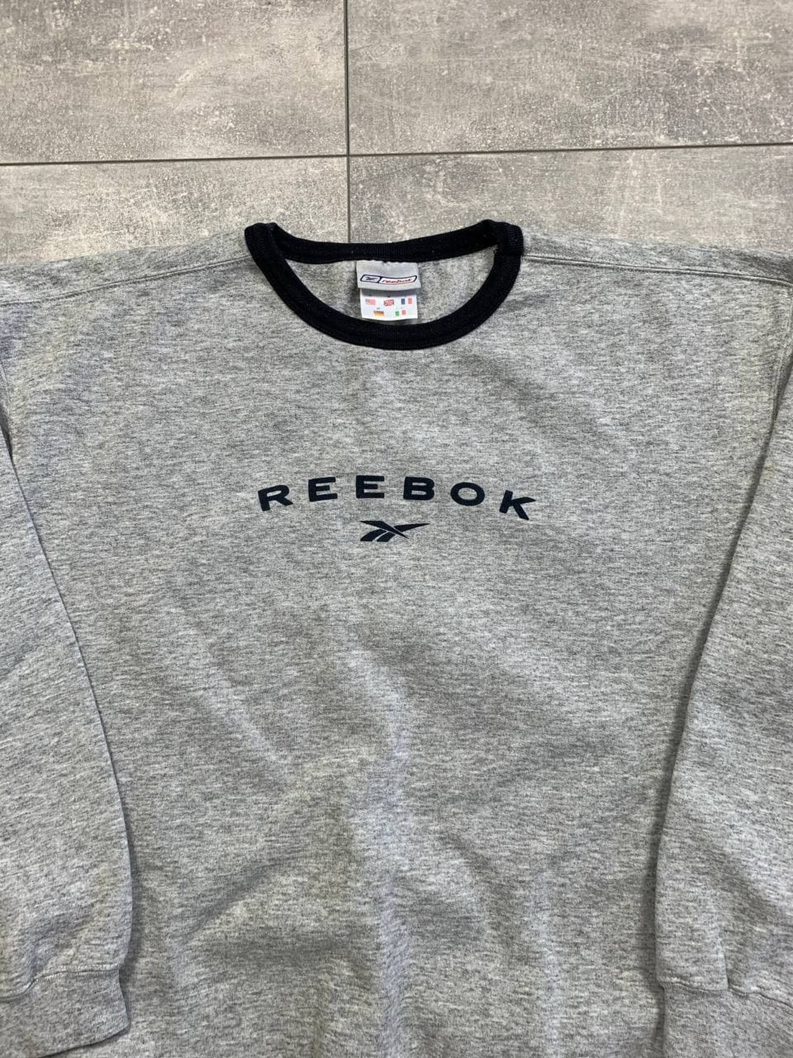 Reebok vintage sweatshirt crewneck big logo | Etsy