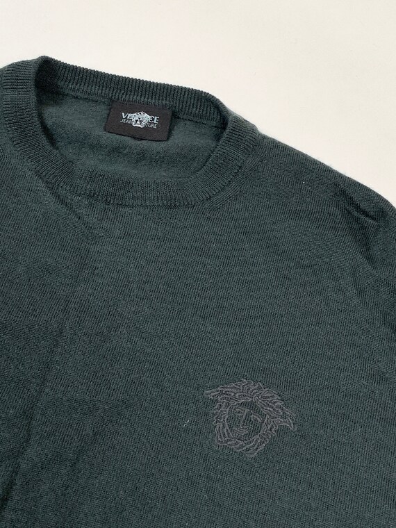 Vintage Versace medusa knit sweater long sleeve sw