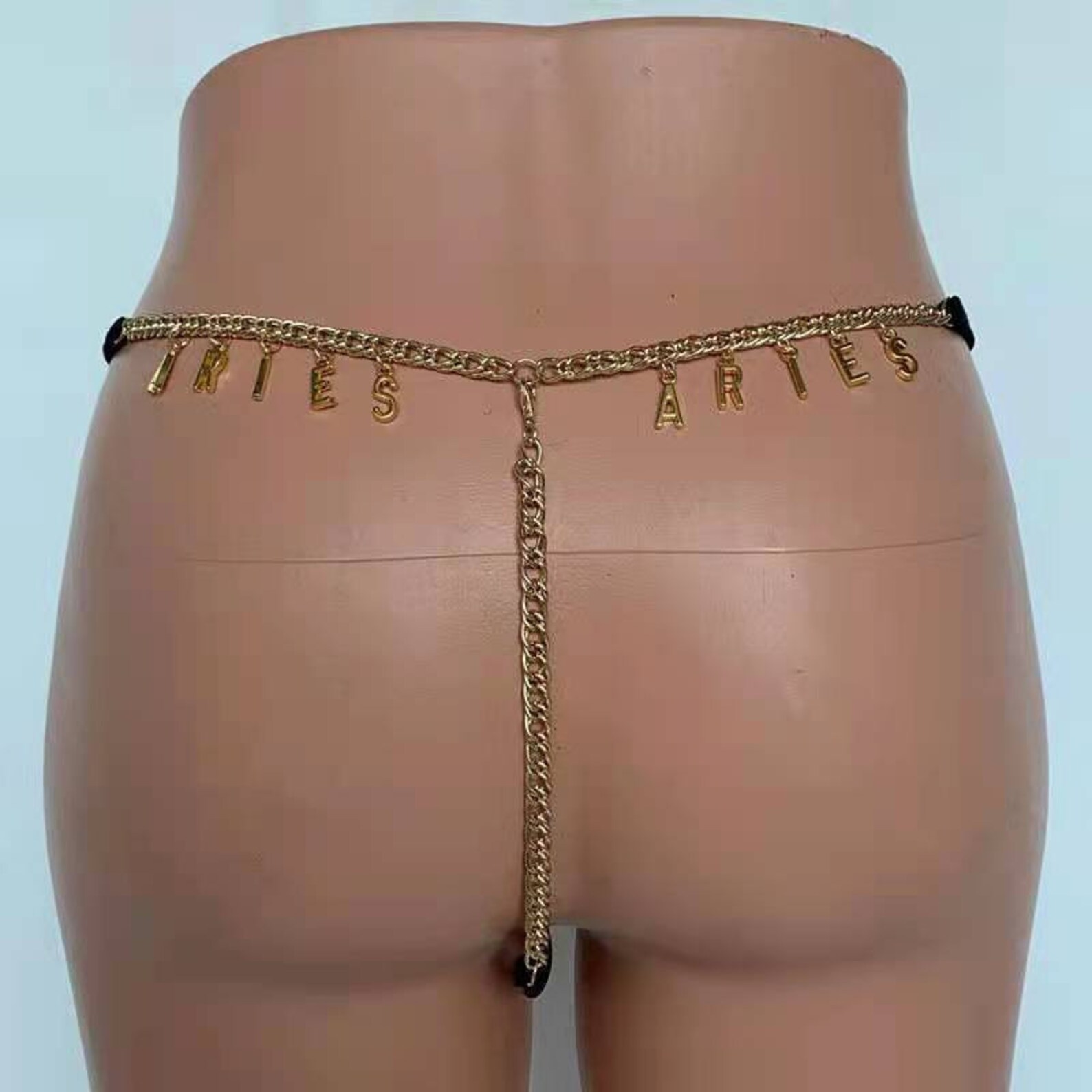 Custom Letter Charm Chain GString ThongWaist ChainTrouser Etsy
