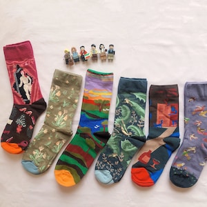 Art socks, happy art socks, cotton socks, men socks, women socks, casual socks, unique socks
