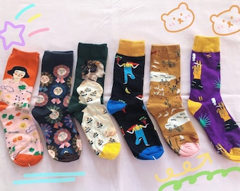 Cute socks, fun socks, causal socks, cotton socks, men socks, women socks, happy socks, people socks