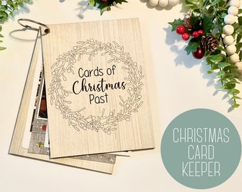 Christmas Card Keeper | Cards Of Christmas Past | Christmas Card Holder | Christmas Card Album | Keepsake | Card Holder | Christmas Cards