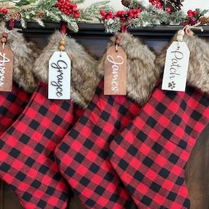 Stocking Tags - Gift Tags - Personalized Stockings - Christmas Labels - Present Tag