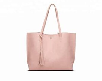 korean leather tote bag