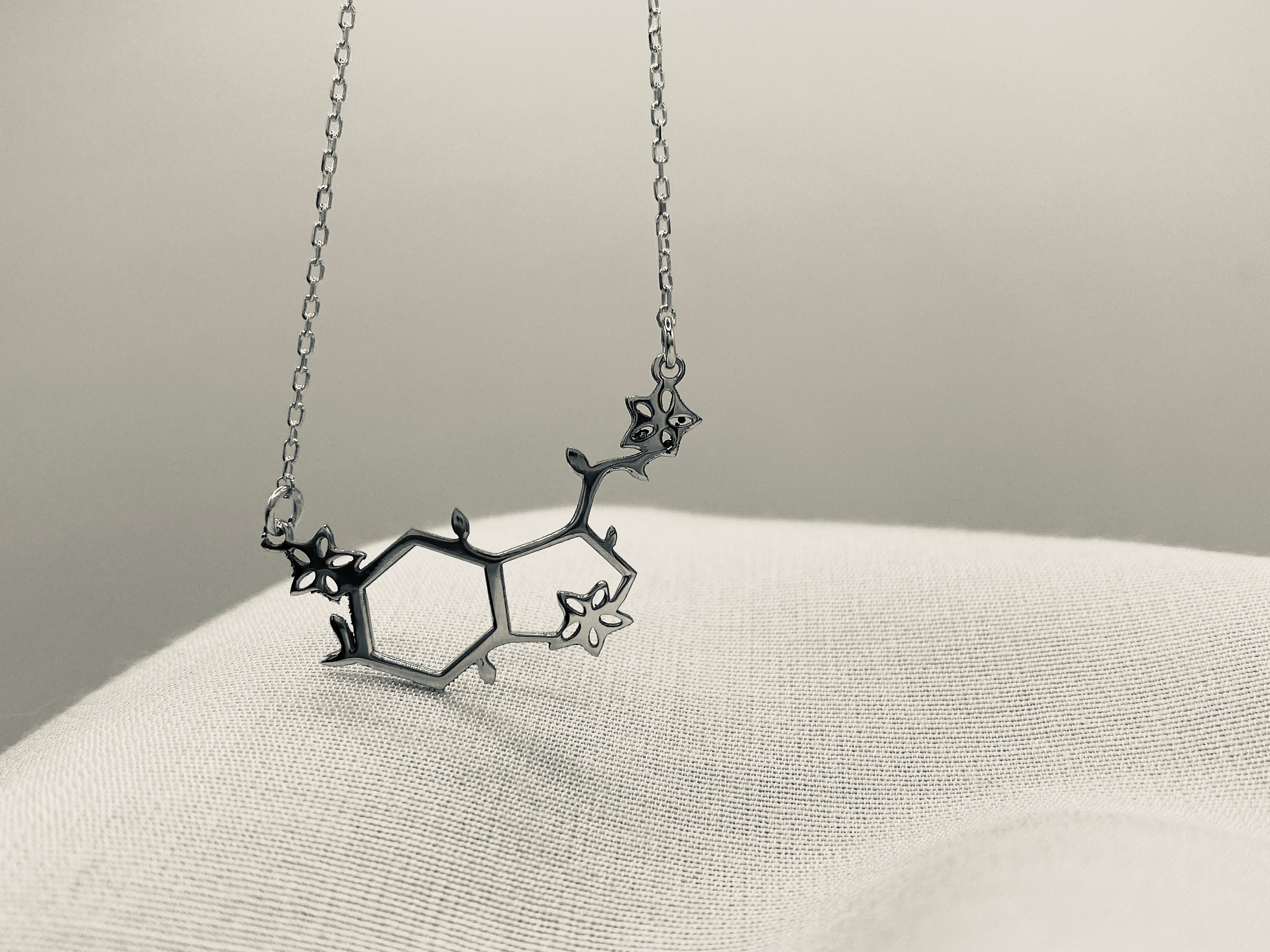 Serotonin Happiness Necklace • Serotonin Molecule Necklace • Happines…