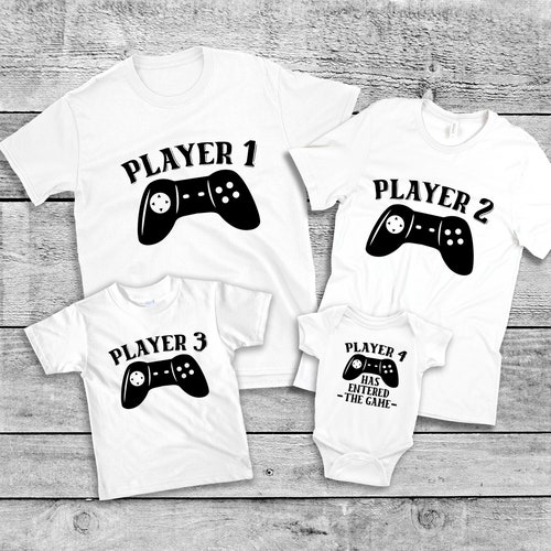 Family Matching Shirt / Gaming Night Shirts / Player 1 Player - Etsy