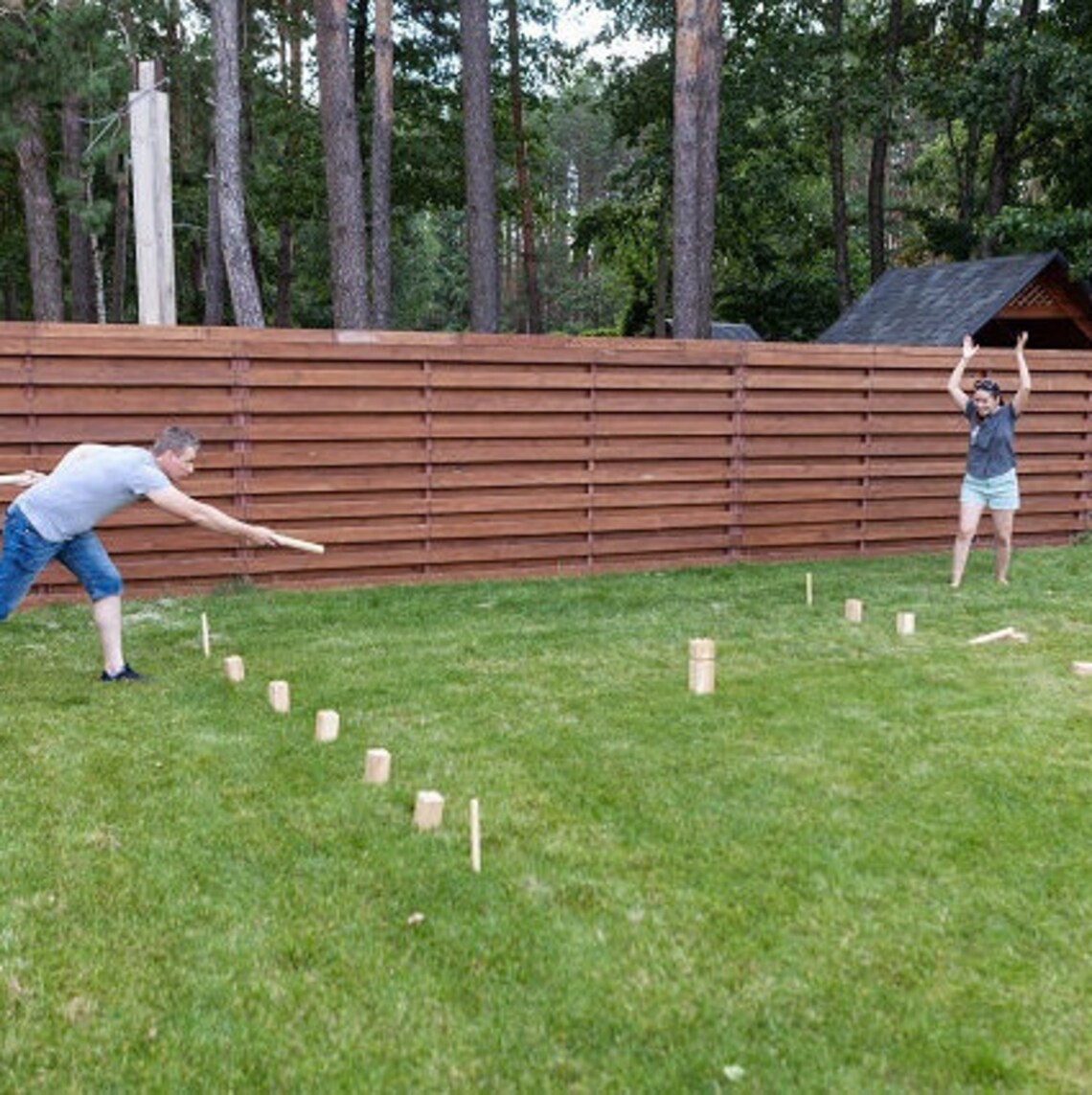 Kubb Viking Chess premium quality Scandinavian wood game Etsy