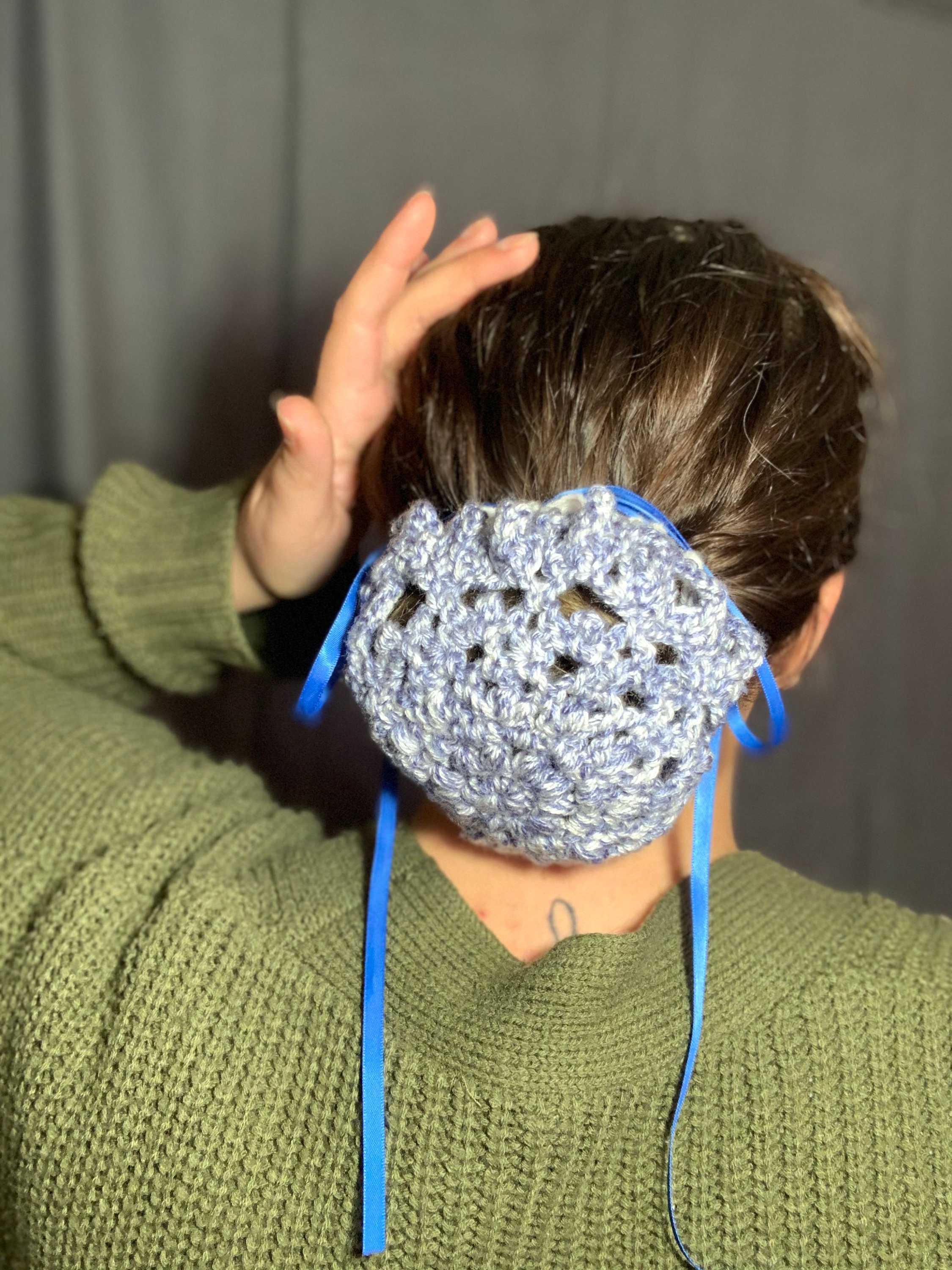 Crocheted Bun Cover Etsy