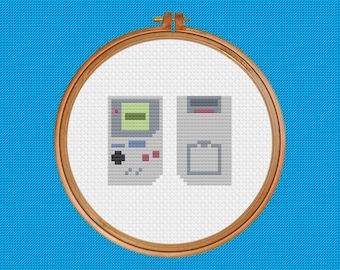 Minimalist Original Game Boy Counted Cross Stitch Pattern