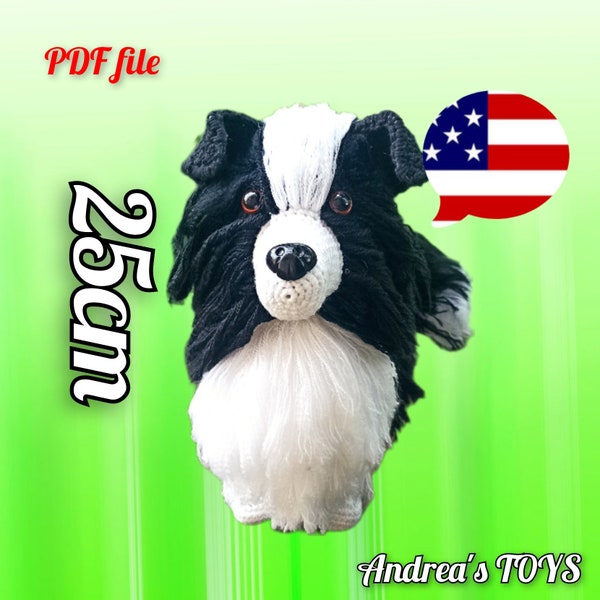 Sussy the border collie crochet pattern