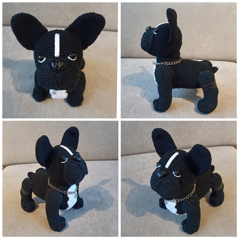 Dió Crochet Pattern French Bulldog Dog Amigurumi Francia Etsy