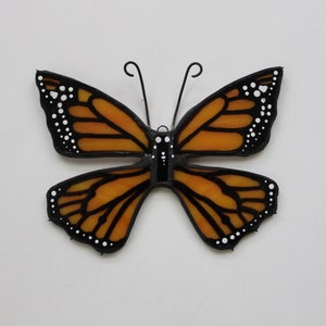 Stained Glass Monarch Butterfly Suncatcher