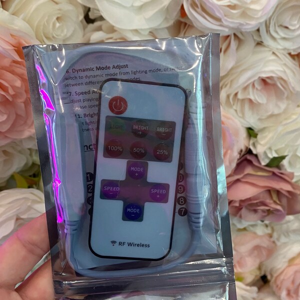 Led Controller Neon Sign Dimmer Remote Etsy