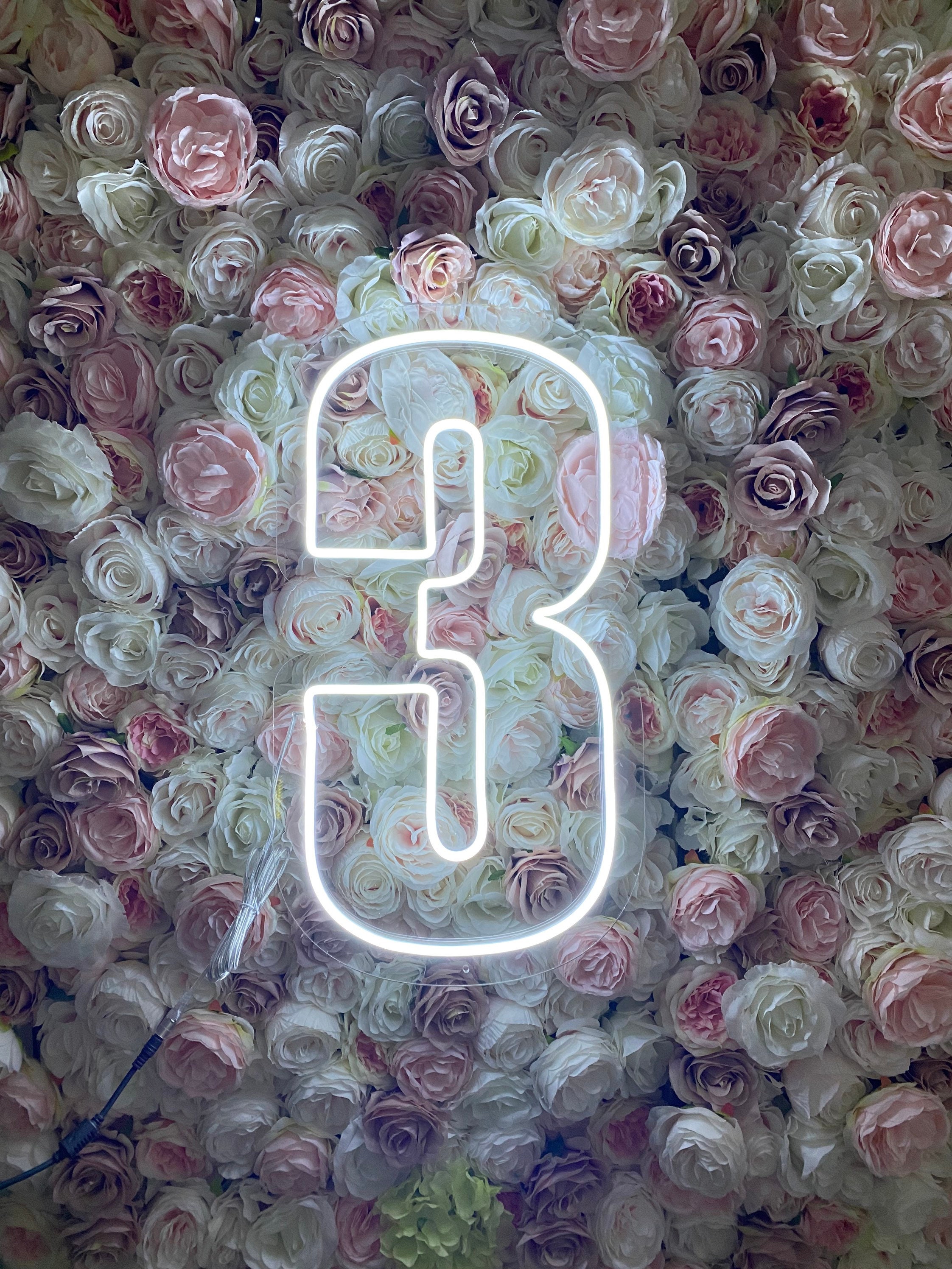 LED Neon Number Etsy