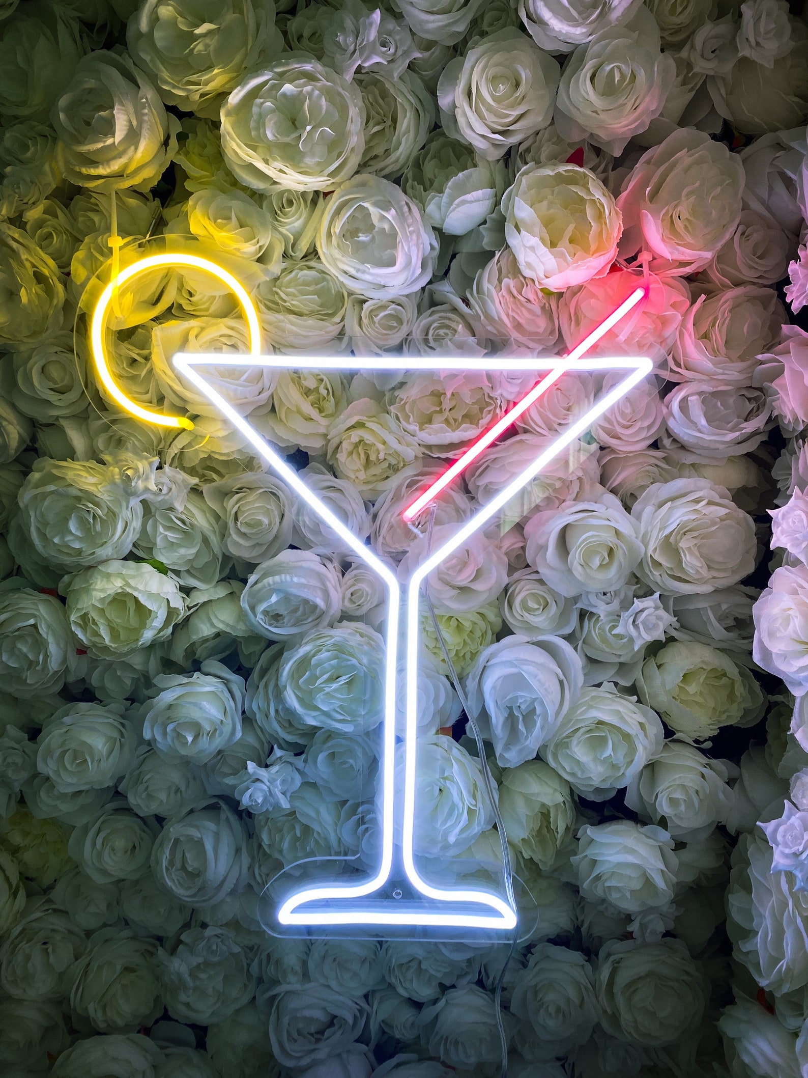 LED Martini Glass Neon Sign Etsy