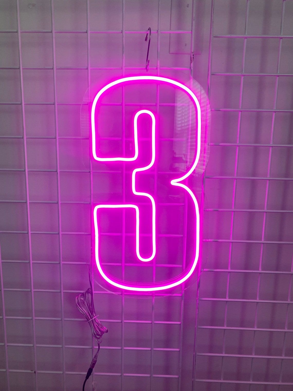 LED Neon Number Etsy