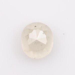 0.57 CT, 4.40 X 3.80 MM, Salt and Pepper Diamond, Oval Shape Diamond, Natural Loose Oval Cut Diamond  Diamond, Fancy Milky Gray Diamond.