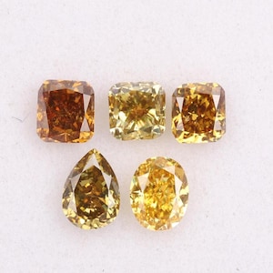 0.81 CT, Natural Loose Fancy Diamond, Mix Shape Diamond, Emerald, Cushion, Pear and Oval Shape Diamond For Engagement Ring & Wedding Ring.