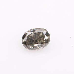 0.16 CT, 3.60 X 2.80 MM, Natural Loose Oval Shape Diamond, Fancy Grey Color Oval Cut Diamond, for Engagement Ring & Wedding Ring.