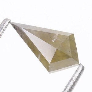 1.40 CT, Natural Loose Diamond, Rustic Kite Shape Diamond, Fancy Grey Kite Cut Diamond For Engagement Ring & Wedding Ring.