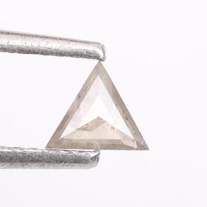 0.20 CT, Salt and Pepper Diamond, Triangle Shape Diamond, Natural Loose Fancy Gray Triangle Cut Diamond For Engagement Ring & Wedding Ring.