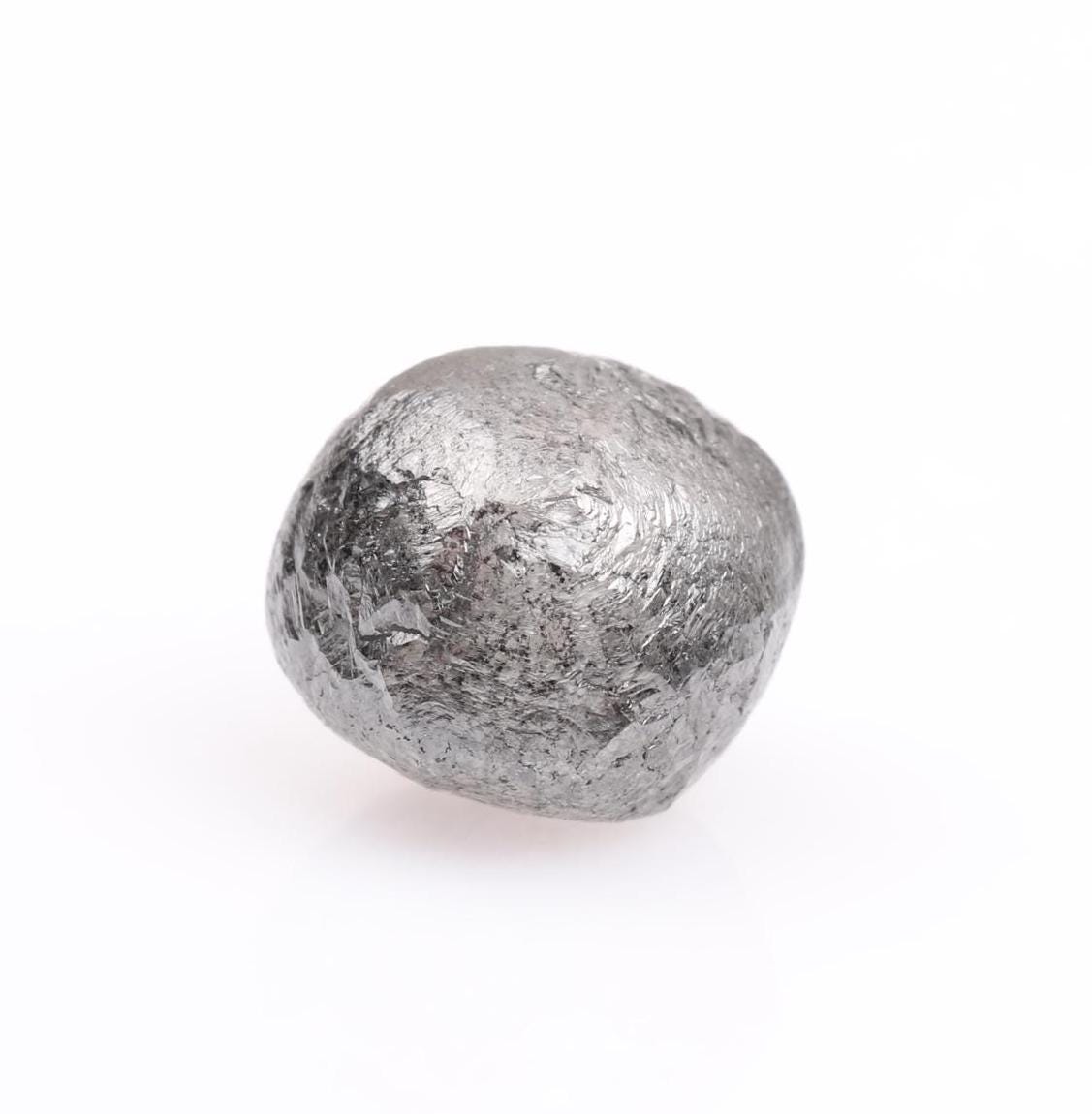 2.91 CT, 7.50 X 6.80 MM, Natural Rough Diamond, Raw Diamond, Uncut Diamond Fancy Grey Color Diamond, For Engagement Ring & Wedding Ring.