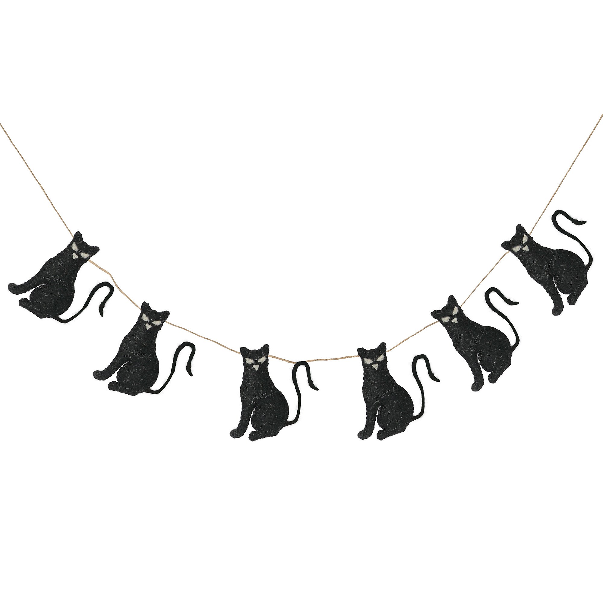 Felt Cat Garland For Halloween and Theme Party Birthday Party Etsy
