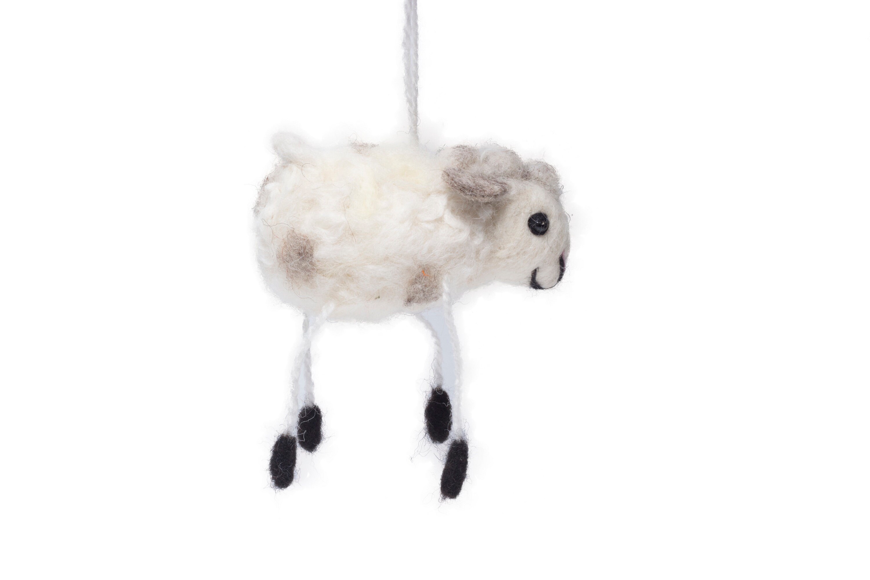 2 Needle Felt Hanging Easter Lamb Ornaments Wool sheep Etsy