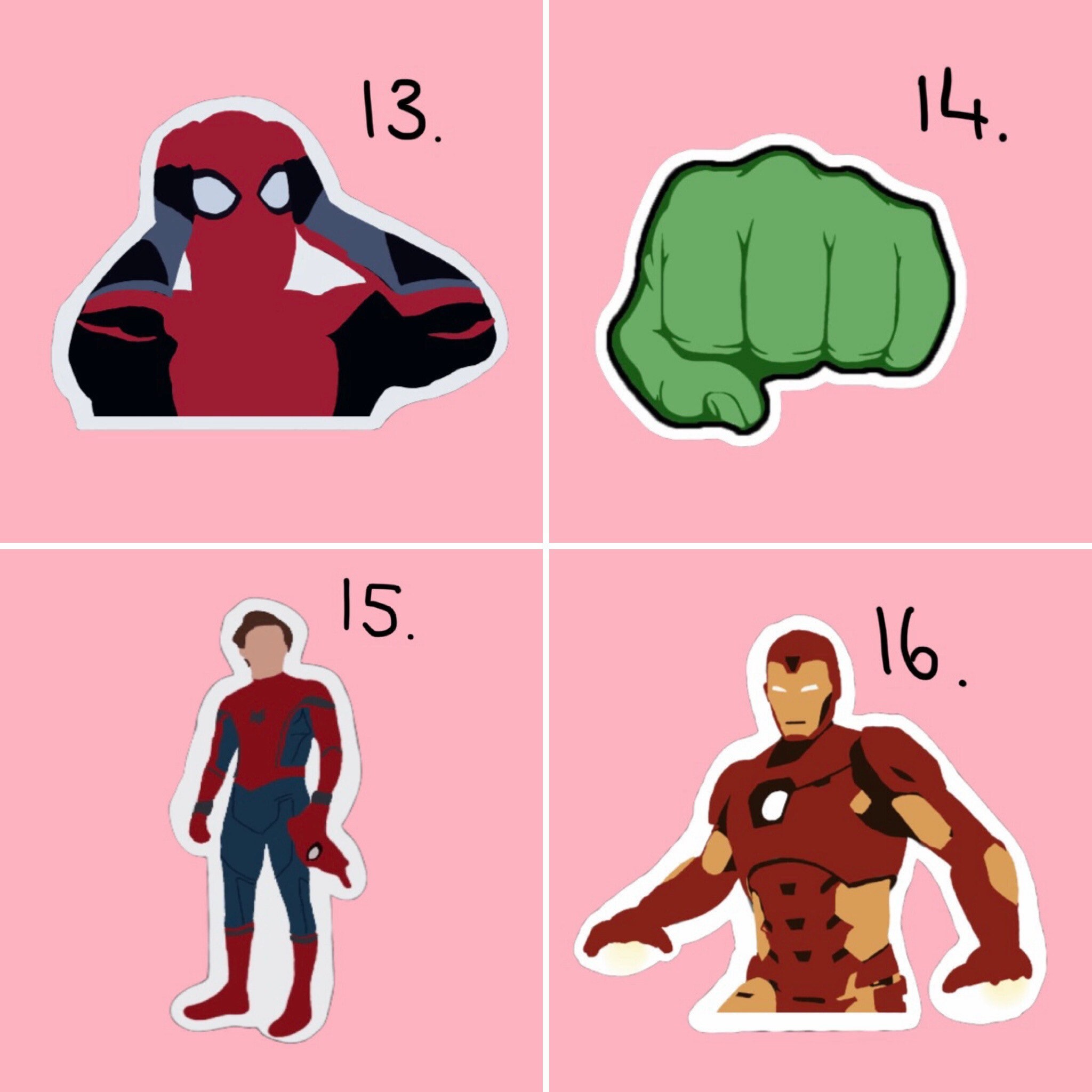 Marvel Stickers Etsy