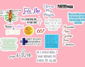 greys anatomy stickers etsy