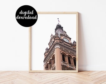 Milwaukee City Hall Instant Digital Download Print, printable art, home decor, office decor, wall hanging, wisconsin, Milwaukee gift, poster