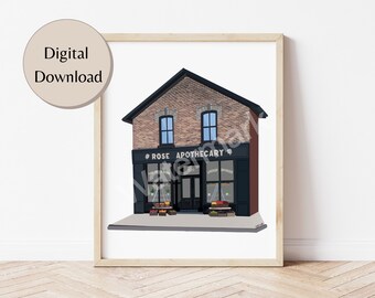 Schitt’s Creek, Rose Apothecary Print, Digital Download Print, printable art, home decor, schitts creek gift, poster