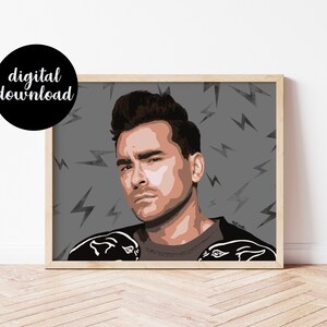 David Rose | Dan Levy | Schitt’s Creek | Digital Download Print, Dan levy art, schitts creek art, schitts creek print, pop culture, tv