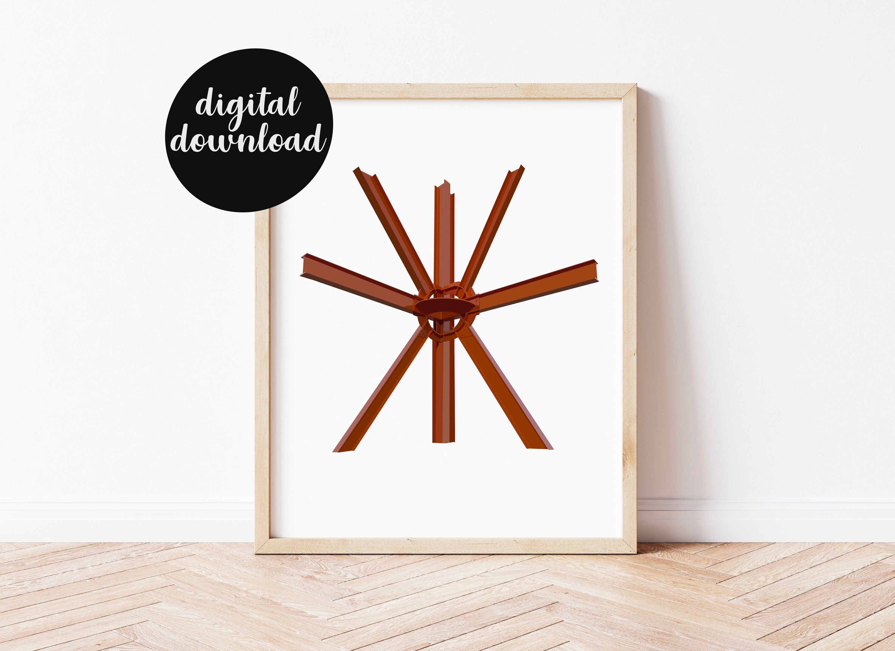 The Calling Milwaukee Sculpture Instant Digital Download Print, home decor, printable art, Milwaukee gift, wisconsin gift, print, poster
