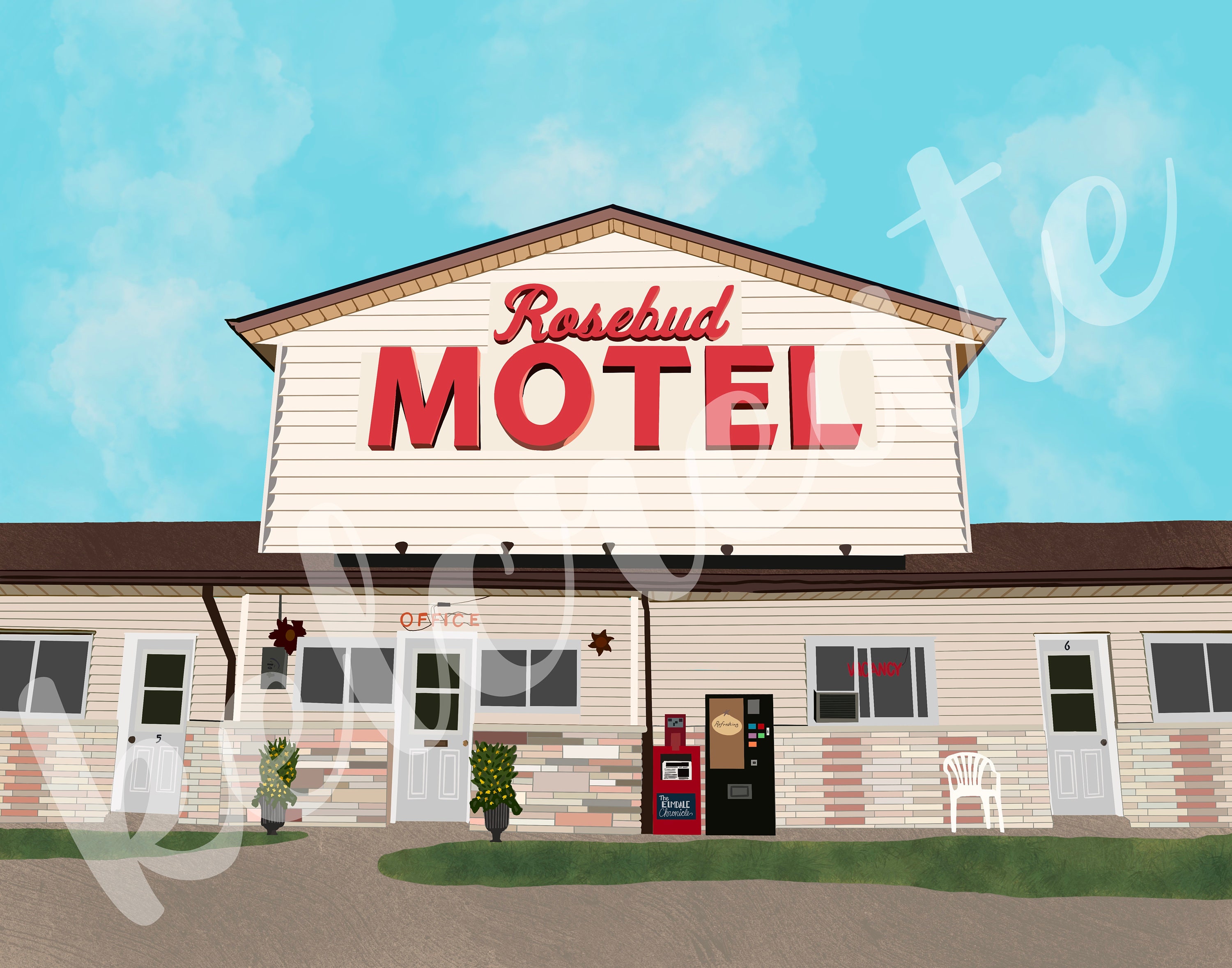 Rosebud Motel Schitts Creek Digital Download Print Etsy