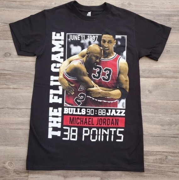 NEW MICHAEL JORDAN the Flu Game T-shirt 