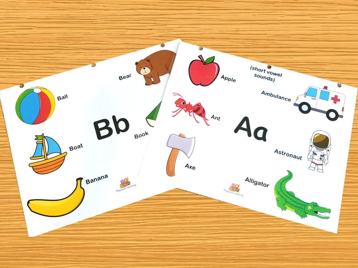 My Alphabet Book Busy Book Printable INSTANT DOWNLOAD Etsy